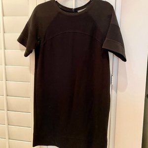 Vince Short Sleeve Shift Dress Black Womens Size XS